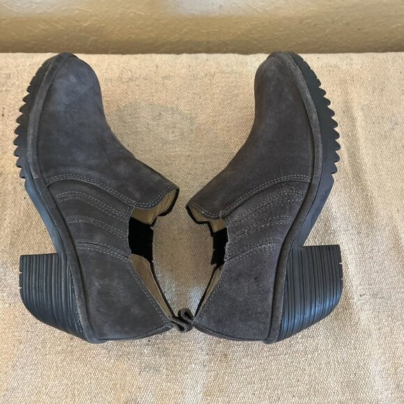 Fly London Woman's Suede Low Ankle Slip-On Wedge Shoes Sz 7 - 7.5 - Picture 8 of 13